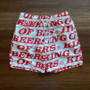 Pacsun Budweiser King of Beers Swim Trunks